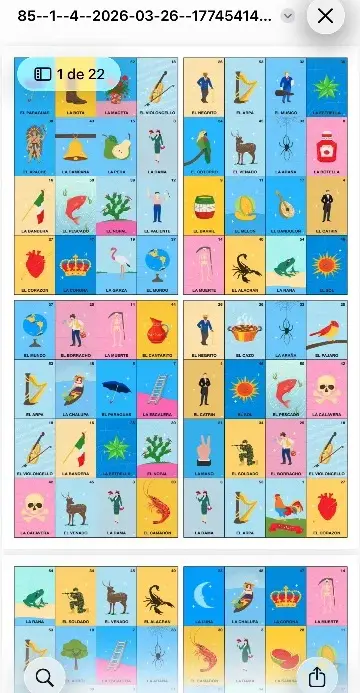 Cómo Imprimir Tablas de Lotería Mexicana en PDF